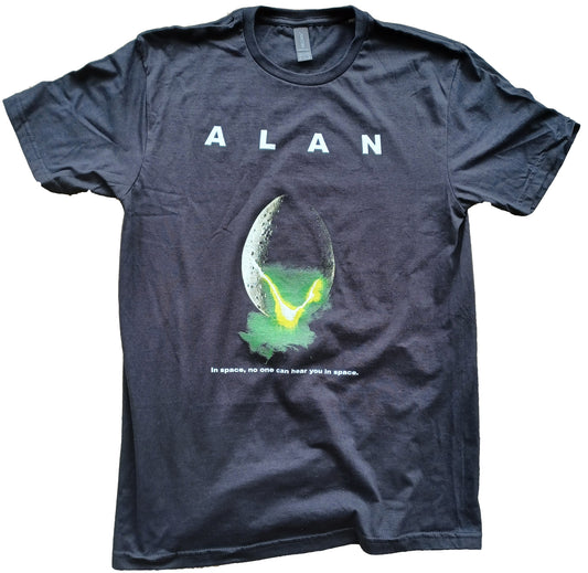 Alan - In Space, No One Can Hear You In Space Short Sleeve T-Shirt