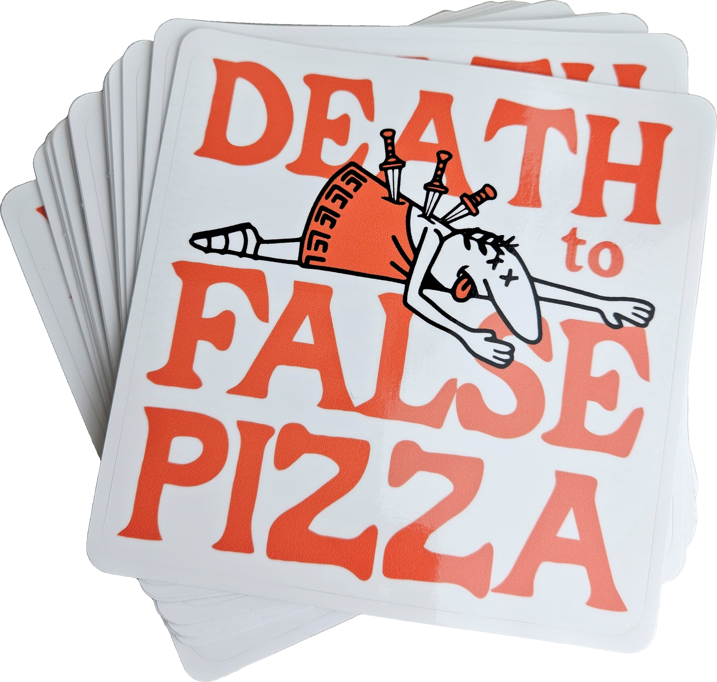 Death To False Pizza Vinyl Sticker