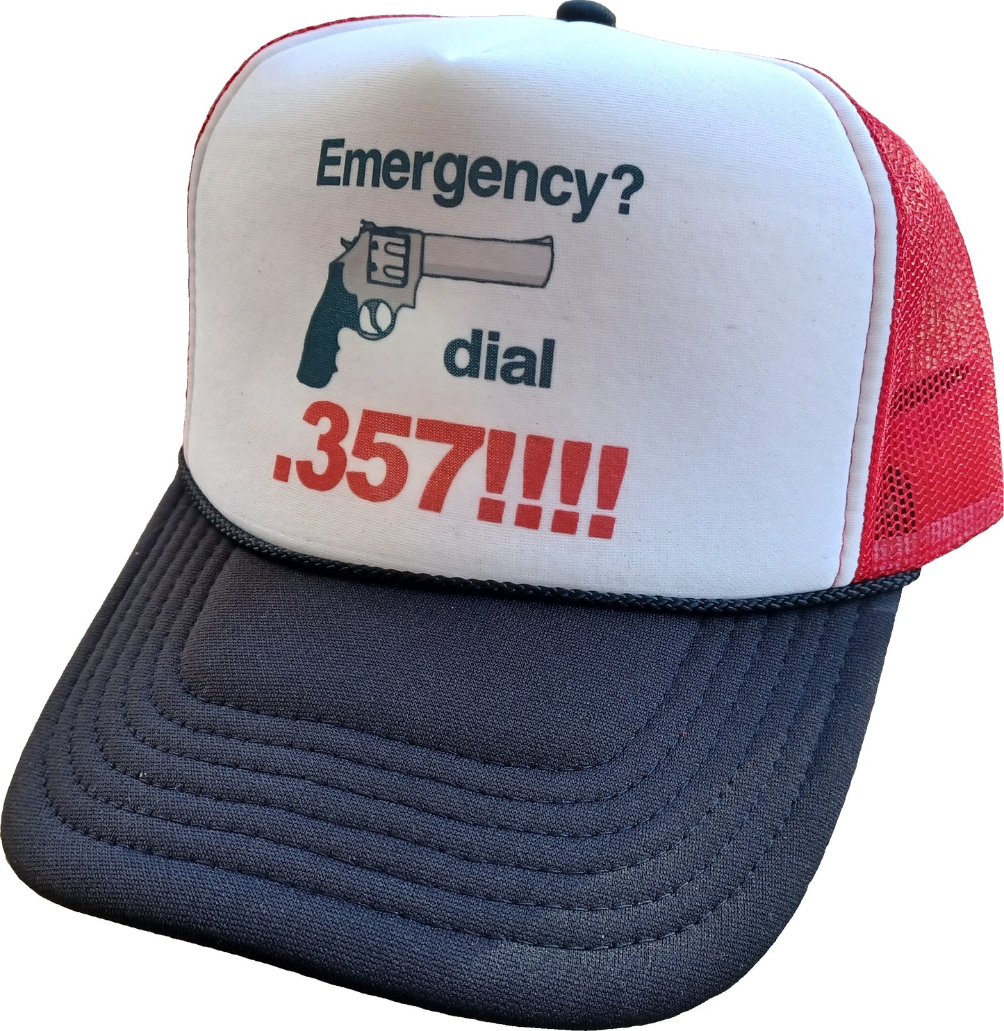 Emergency? Dial .357!!!! Snapback Trucker Hat