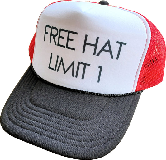 Free Hat Limit 1 Snapback Trucker Hat