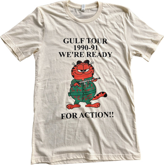 Gulf Tour 1990-91 We're Ready For Action Short Sleeve T-Shirt