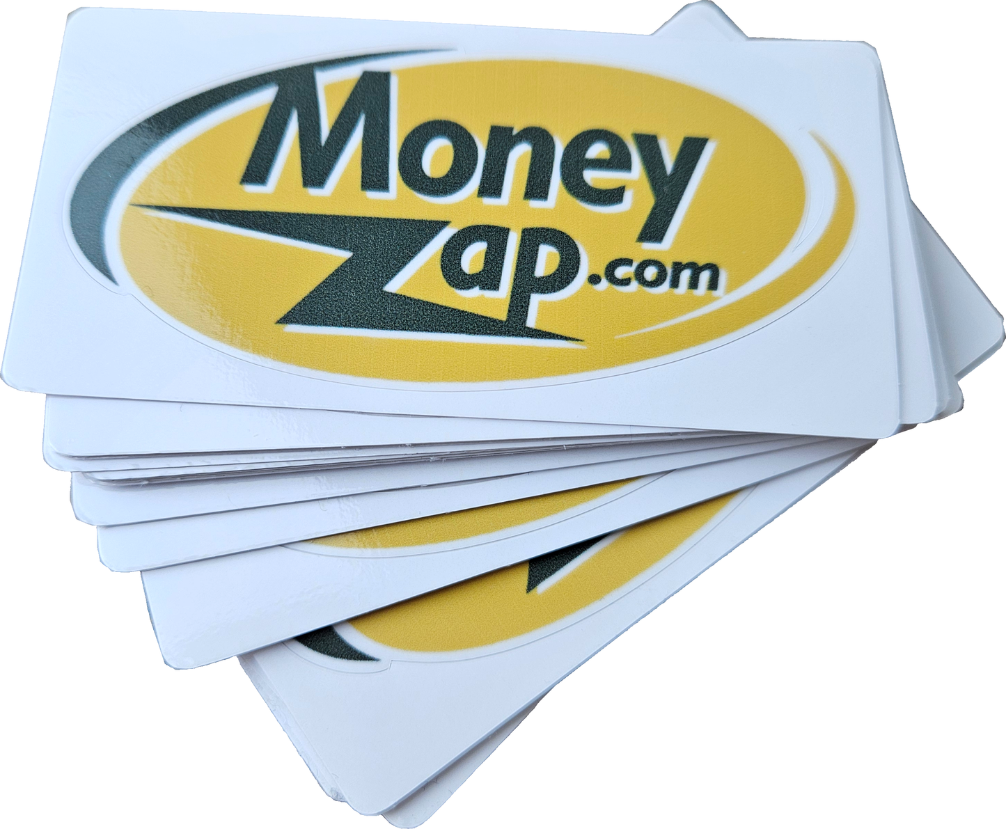 Money Zap Dot Com Vinyl Sticker